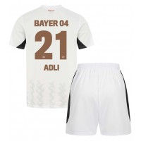 Camiseta Bayer Leverkusen Amine Adli #21 Segunda Equipación Replica 2024-25 para niños mangas cortas (+ Pantalones cortos)
